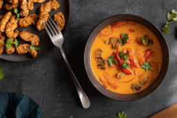 Chargrilled Pieces Vegetable and Chickpea Curry