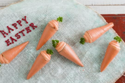 Carrot Cones with Chocolate Cake