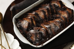 Easter Chocolate Bread and Butter Pudding