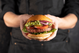 Sensational Burger With Black Mayo