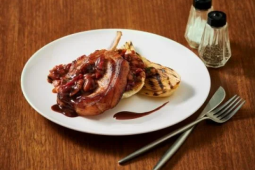 Pork Cutlets with Roasted Fennel and Three Bean Stew