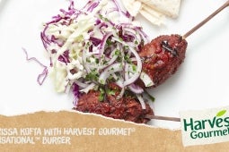 SENSATIONAL HARISSA KOFTAS WITH AROMATIC SLAW AND BREAD