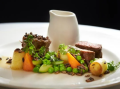 Braised Lamb Neck, Parsnip, Thyme Gastrique, Parsnip, Potato