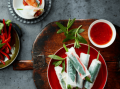 Rice Paper Rolls with Sweet Chilli Sauce