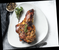 ROAST LAMB WITH MINTED ROSEMARY GRAVY