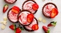Strawberry and White Chocolate Parfait Tarts Recipe