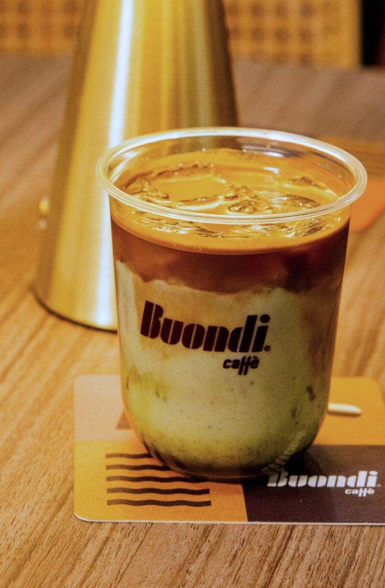 Iced Dirty Vanilla Matcha